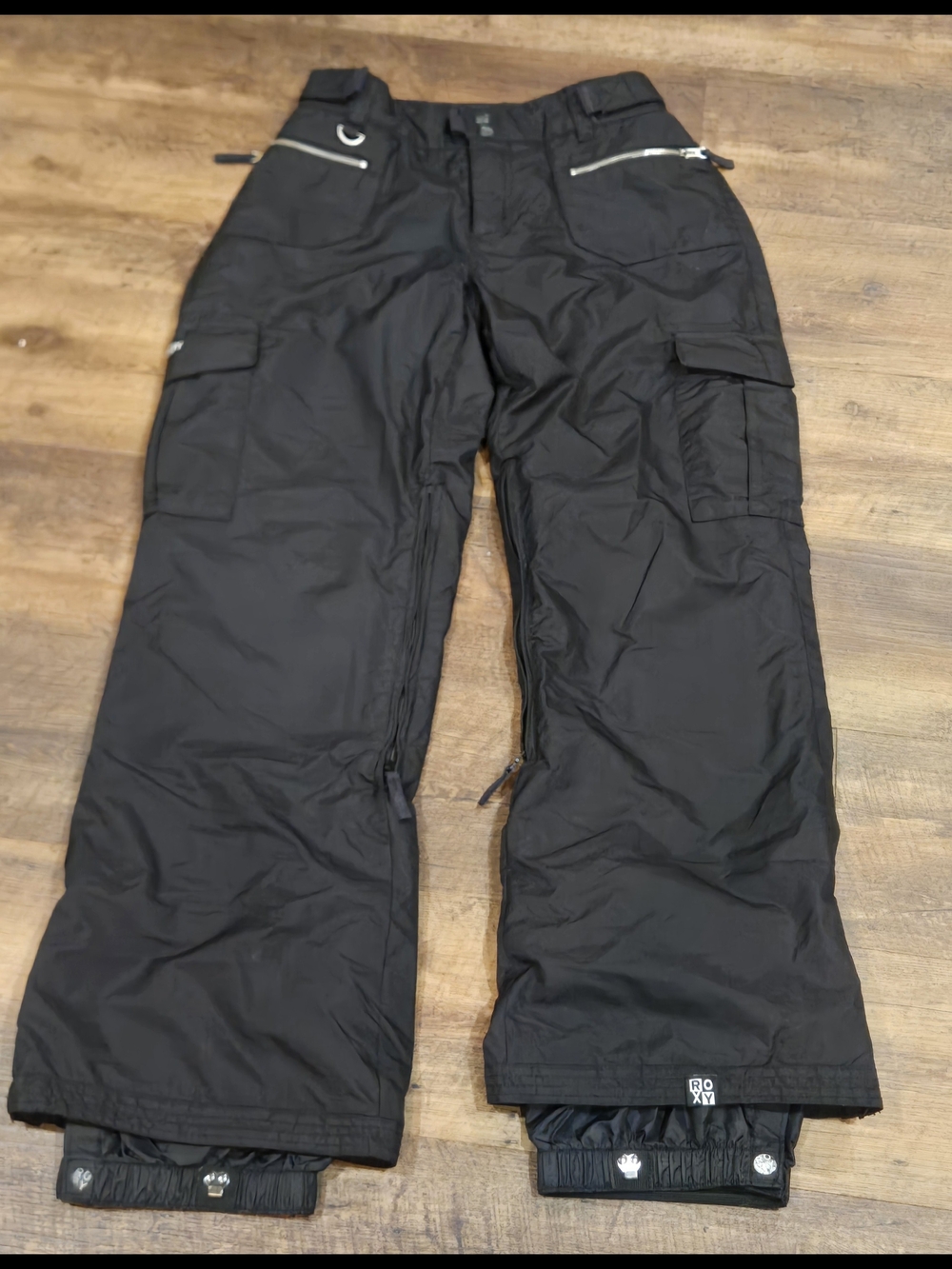 Roxy Snow Pants Size Medium Black 5000 Series Ski Snowboard Insulate
